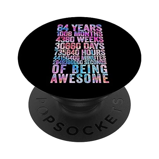 Divertida camiseta de cumpleaños 84 Old Meter Divertidos regalos de 84 años PopSockets PopGrip Intercambiable