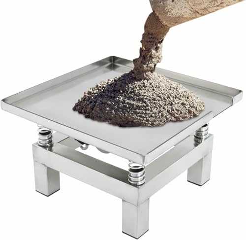 Plataforma Vibratoria para Hormigón, Banco de Pruebas de Vibración, Mesa Vibratoria Mini de Acero Inoxidable, 110 V miniatura 1