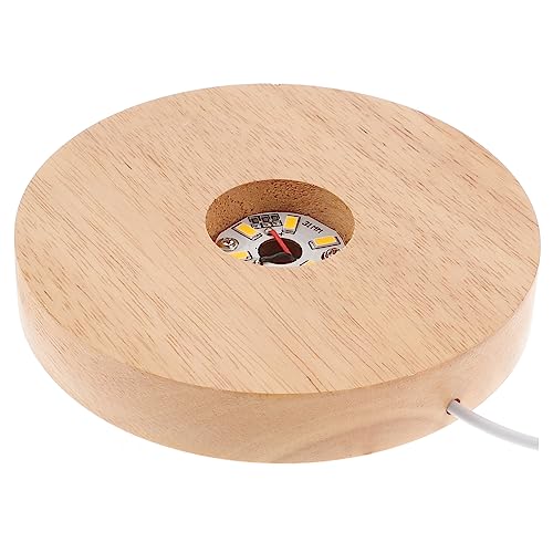 VICASKY per in Base Rotonda Illuminata a LED 12Cm Design Ricaricabile per Decorazioni da e Ufficio