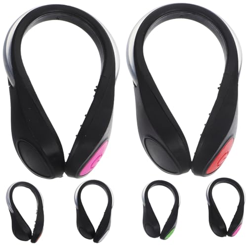 POPETPOP 6Pcs LED Shoe Lights Night Running Gear Clips with Lighting Modes for Enhanced Visibility for Runners Joggers and Cyclists Easy to Use Secure Attachment