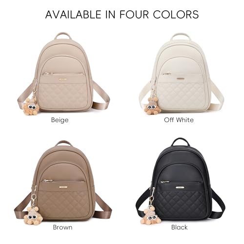 BAGOK Mini Leather Backpack Purse for Women, Small Backpack Purse with Cartoon Charm, Cute Fashion Bag for Girls - image 7