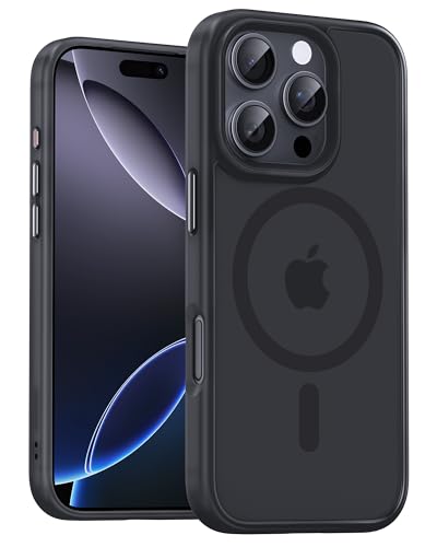 Image of UNBREAKcable For iPhone 16 Pro Max Case for MagSafe, Full Camera Protection, Built-in Magnetic Ring, Shockproof, Scratch-Resistant, Translucent Matte Mobile Phone Case for iPhone 16 Pro Max 6.9 Inches