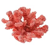 Milisten Decoración de Coral Artificial para Acuario Grande Adorno de Resina Resistente y Seguro Accesorio para Tanque de Peces con Color Detallado y Diseño