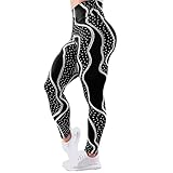 Generic Leggings für Damen High Waist Sport Leggings Slim Fit Fitnesshose Sportleggins Damen Lang Scrunch Butt Leggings Laufhose Tights Leggings Mädchen für Sport & Alltag (Black, XXXL)