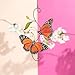 Monarch Butterfly Authentic Stained Glass Suncatcher Handmade Gift for Butterfly Lovers Women Mom Grandma Window Ornament Indoor Outdoor Decor (Pair of Monarch)