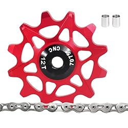 Rodillo de cambio trasero de bicicleta de montaña,...: Durabilidad fuerte: Optimizado para una respuesta rápida de la cadena, la forja de precisión mantiene la resistencia a la carga y reduce eficazmente el peso total para un rendimiento duradero. Máxima versatilidad: diseñado para una integración fluida...