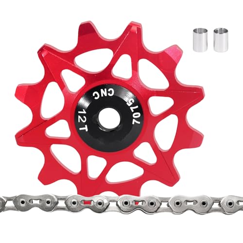 Nbbwwu Mountainbike Schaltwerk Röllchen,12Z Fahrrad Führungsrolle -...