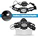 MORDUEDDE Head Magnifier Glasses Rechargeable with Light Hands-free Magnifying Headset Headband Loupe Visor 4 Lenses for Close Work Reading Eyelash Extension Hobby Sewing (1.5X, 2.5X, 3.5X, 5X)