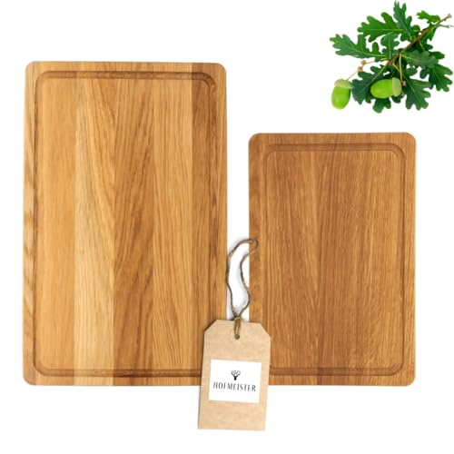 Juego de 2 tablas de cortar de madera de roble de HOFMEISTER®