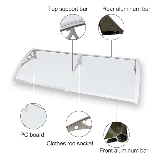 Auvent d'extérieur anti-bruit en polycarbonate isolant contre les intempéries