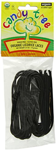 Candy Tree Organic Licorice Laces, 2.6-Ounce Packages (Pack of 12)