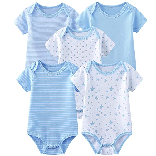 Image of Chamie Newborn Short Sleeve Baby Bodysuit Baby Clothes set for Boys and Girls