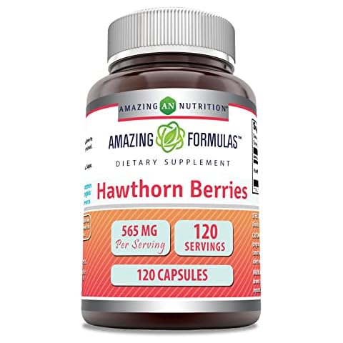 Amazing Formulas Hawthorn Berries 565mg 120 Capsules Cover