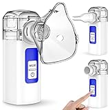 Portable Nebulizer, Nebulizer Machine for Adults and Kids, Handheld Nebulizer of Cool Mist,Steam Inhaler for Breathing Problems, Used at Home, Office, Travel