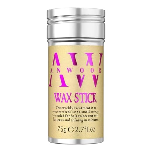 AnWoor Hair Wax Stick, Styling Wax for Smooth Wigs, Slick Stick for Hair Non-greasy Styling Hair Pomade Stick for Flyaways Edge & Frizz Hair - 2.7 Oz