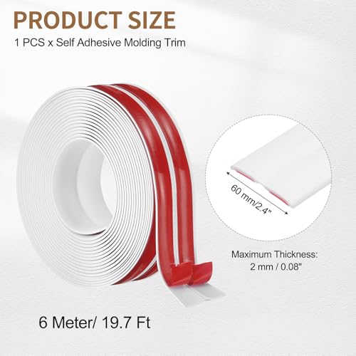 Protector esquina para pared PATIKIL blanco para asegurar esquinas de techos y cocinas 3