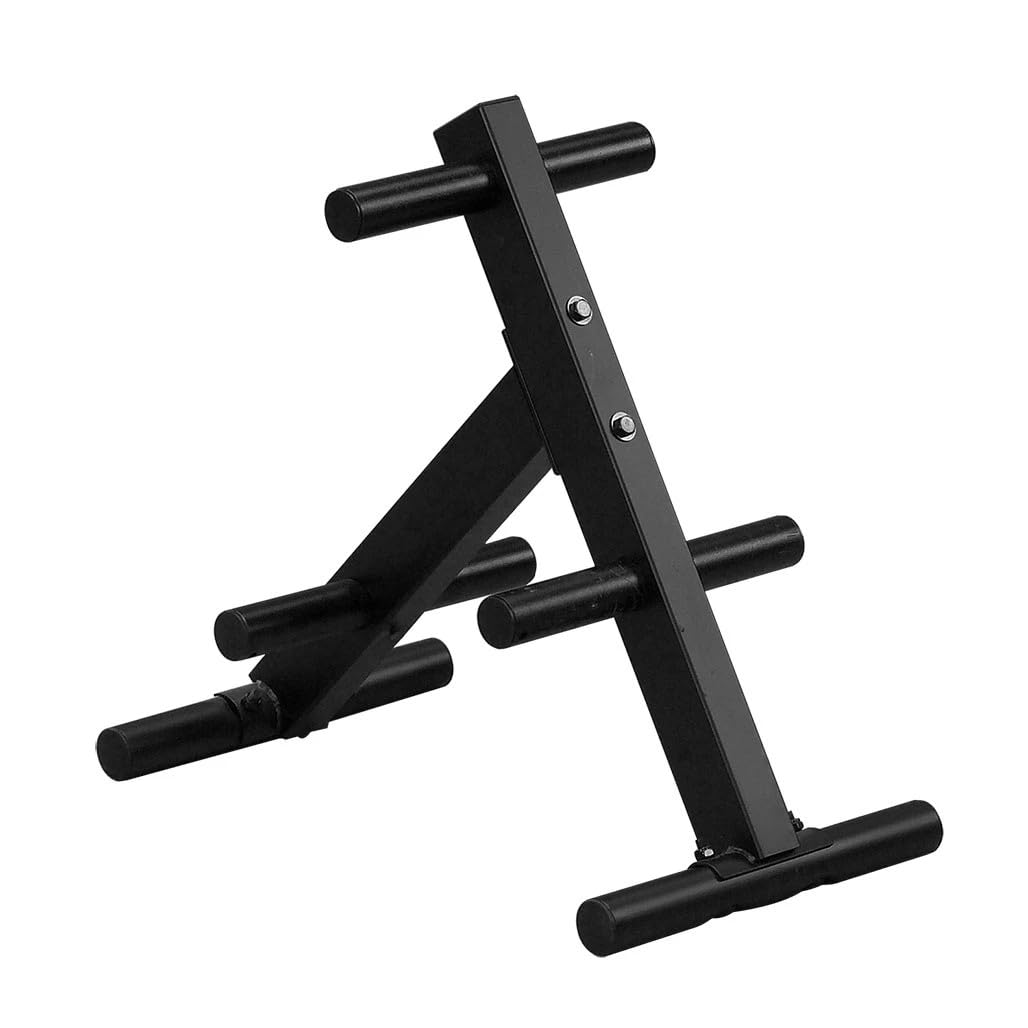Body-Solid EZ-Load olympisches Hantelbaumregal (OWT24) – 453,6 kg Kapazität, 6 Pfostenplatten, sicherer Stoßstangen-Organizer für Zuhause und kommerzielle Fitnessstudios