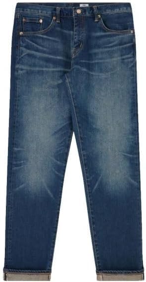 98% Cotone 2% Poliuretano Edwin Regular Tapered Jeans L32 Blue Mid Dark Used, blu, 33W x 32L