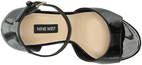 Nine West Women's GRILO Heeled Sandal, Black 001, 8.5 | Image 4