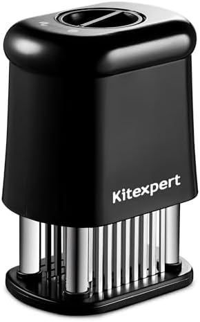 KITEXPERT Meat Tenderizer Tool with 56 Stainless Steel Ultra Sharp Needle Blade, Durable Meat Tenderizer with Safety Lock, Detachable Chicken Tenderizer for Beef, Steak, Meat Tenderizer Machine