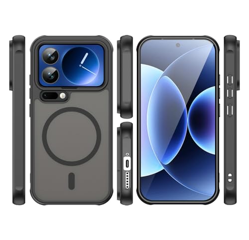 Image of Compatible with Xiaomi 17 Pro Case Cover,Compatible with MagSafe,Anti-Fall,Compatible with Xiaomi 17 Pro 5G 25098PN5AC Cell Protective Phone Case Black