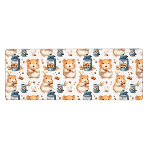 Tapis de souris de jeu kawaii grand format pour clavier PC et bureau