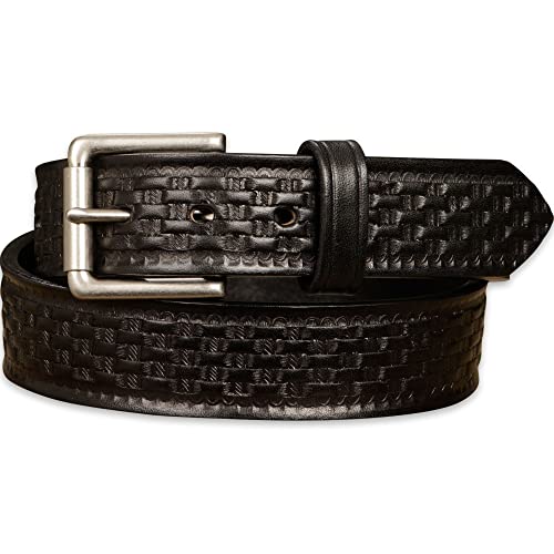 Bullhide Belts Mens Basket Weave Leather Belt, 1.50