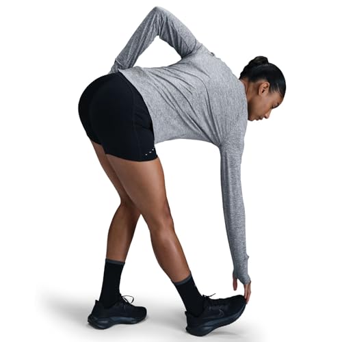 Haut de course Nike Swift pour courir en soirée gris