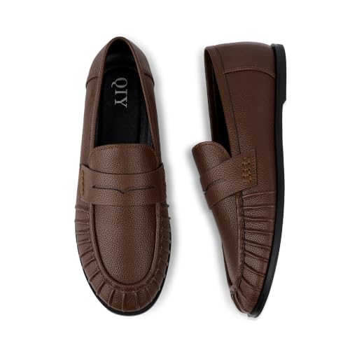 Image of QIY Penny Loafers for Women 2026 Comfortable Flats Shoes