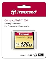 Transcend 128GB CompactFlash CF-Speicherkarte, bis 160 MB/s, MLC, VPG-65 – Ansicht 2