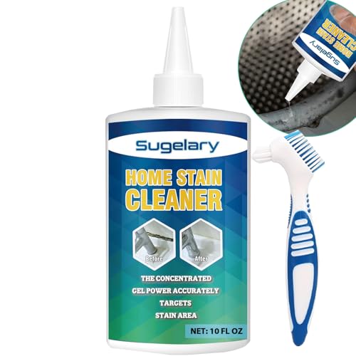 Image of Sugelary Mold Stain Cleaner Gel, 10 fl oz Multi Home Stain Cleaning Gel for Washing Machine Seals, Fridge Gaskets, Tile Grout, Sink and Bathroom Use