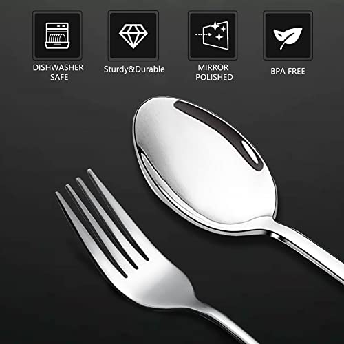 Olat 12-Piece Salad Forks Pack, 18/10 Stainless Steel Silverware Forks, Mirror Polished Dishwasher Safe (Silver 7.3 Inches) #TOP2