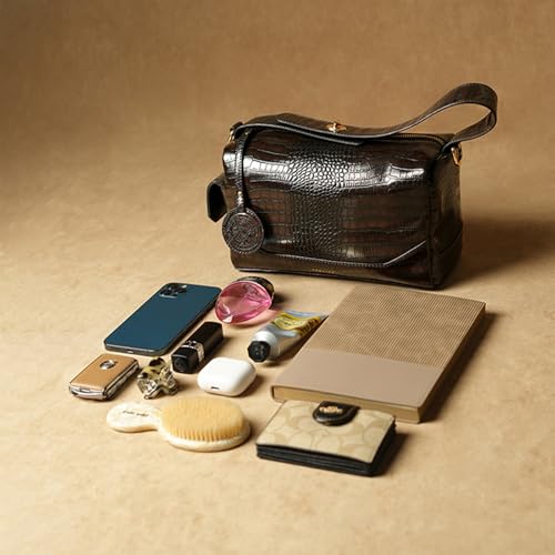 Image of Theater Bonbon Crossbody Duffle Bag for Women Structured Shoulder Handbag with Adjustable and Detachable Strap