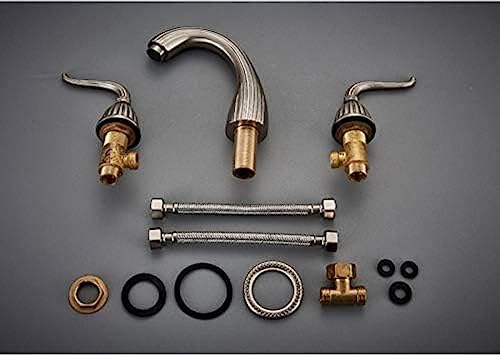 Robinet mitigeur lavabo 3 trous anti fuite eau chaude froide
