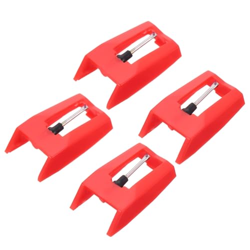 ERINGOGO Agujas para Tocadiscos de Repuesto Paquete de 4 Piezas Cápsula Fonocaptora de Plástico y Aluminio Compatible Fonógrafos y Tocadiscos de Vinilo Accesorio para Sonido Puro