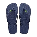 Havaianas - Top Brasil, Chanclas Cómodas, Duraderas y Ligeras, con Suela Antideslizante, Bandera de Brasil en las Tiras, Adultos, Unisex