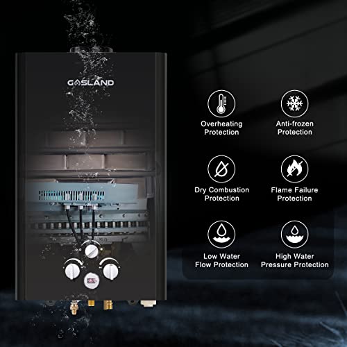 Gasland Outdoors Propane Tankless Water Heater 16L 4.22Gpm,Portable Gas Hot Water Heater For Camper, On Demand Hot Water Heater For Off Grid #TOP3