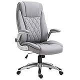 ✅Durchdachtes Design: Die hohe ergonomische Lehne hilft Ihnen, aufrecht zu sitzen. Die Stützen für Kopf und unteren Rücken entlasten die Wirbelsäule und beugen Verspannungen vor. Die dicke Polsterung in Sitz und Lehne sorgt für zusätzlichen Komfort bei der Arbeit.