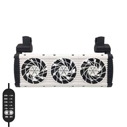 Ventilateur d'aquarium silencieux - Refroidisseur Silencieux Aquarium 5 Vitesses - Ventilateur de Refroidissement Silencieux pour Bac - pour Maison Chambre Bureau Dortoir Appartement Café Passionnés