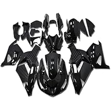 Glossy Black Fairing Fit for Kawasaki Ninja 2006-2011 ZX14R ZZR1400 1400 ZX-14R New Injection ABS Plastics Bodywork Body Kit Bodyframe Body Work 2007 2008 2009 2010 06 07 08 09 10 11