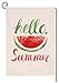 Summer Watermelon Small Garden Flag Vertical Double Sided 12.5 x 18 Inch Burlap Yard Outdoor Decor