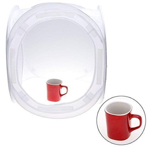 Image of Hiffin 60x60 cm Portable Photo Studio Shooting Tent Light Cube Diffusion Soft Box Kit with 4 Colors Backdrops (Red Blue Black White Matte) for Photography