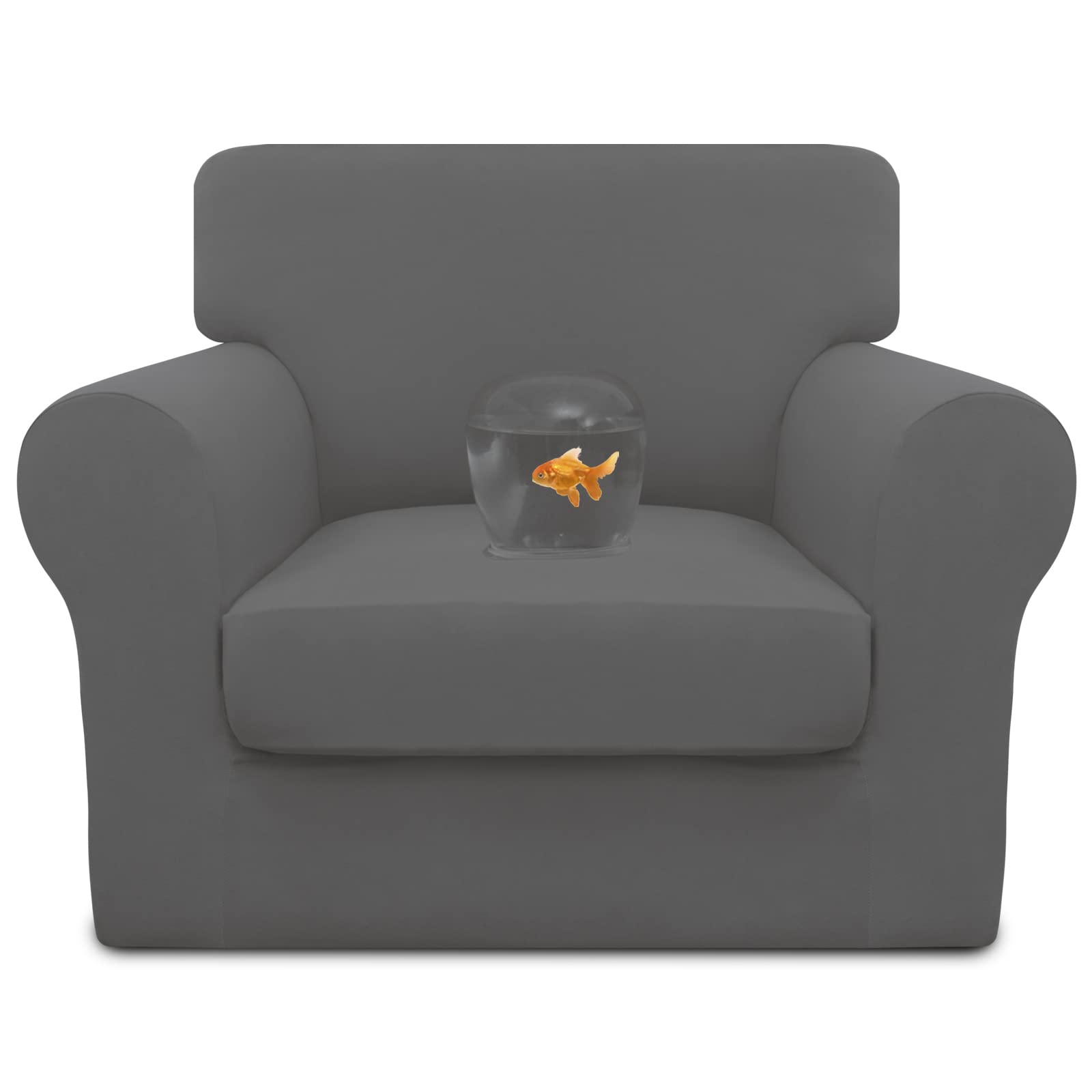 Easy-Going Waterproof 2 Pieces Chair Cover Couch Covers for Sofa