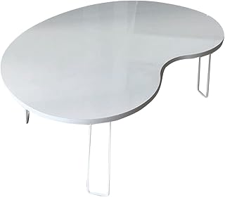 KIDNY BEANS ビーンズテーブル 折りたたみ ホワイト おしゃれ テーブル 韓国インテリア キドニー (Lサイズ)