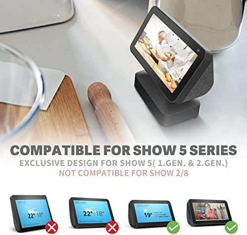 Base De Bateria 4Leader Para Echo Show 5 Sem Fio Bateria Portátil Power Bank Ajustável Alexa Alto fa