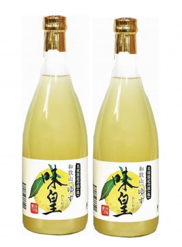 果樹園紀の国 味皇あじおう ゆずジュース 有田 和歌山のゆず 柚子ジュース 果汁13% 720ml (720x2本)
