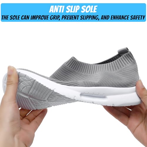 Image of Men's Running Shoes Lightweight Breathable Athletic Sneakers Non Slip Comfortable Walking Tennis Shoes for Gym Workout