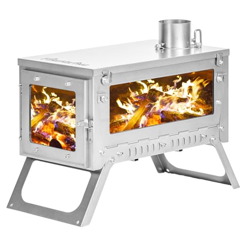 FireHiking Ultralight Wood Stove (2nd Gen) LANK Max Camping Titanium Tent Stove Thickened TA1 Anti-deformation Folding Portable Wood Burning Stove