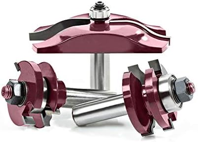 A.G.E. Series by Amana Tool MD500 Ogee Raised Panel Door Making Carbide Tipped Router Bit Set, 1/2-Inch Shank, 3-Piece