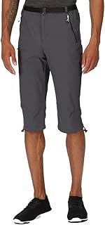Regatta Mens Xert Str CapriIII Active Stretch Capri Shorts Seal Grey